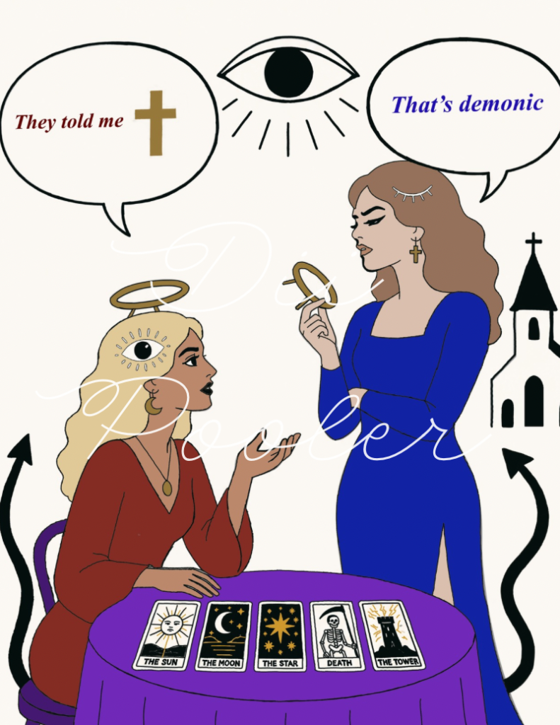 Illustrations Created by Dii Pooler titled “The Conversation”
